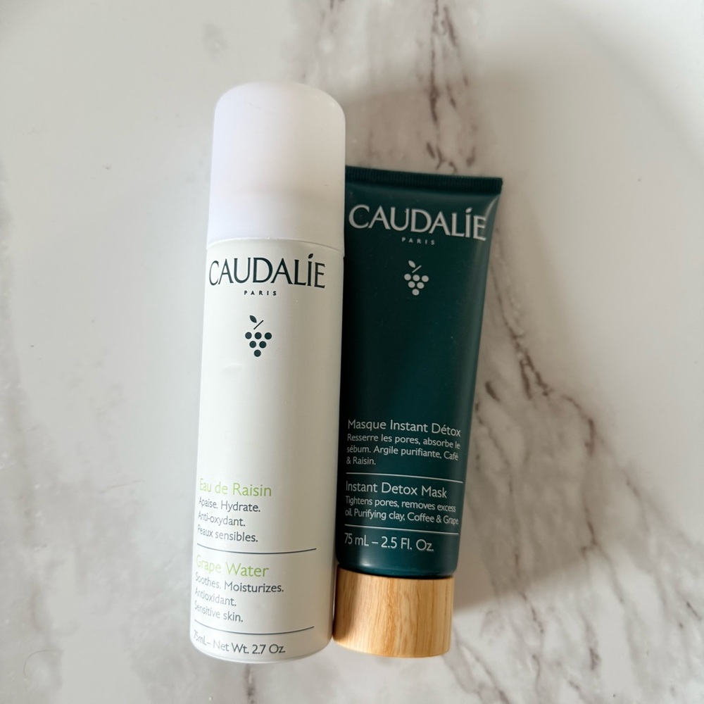 Caudalie Pore Minimizing Instant Detox & Grape Water FULL SIZE